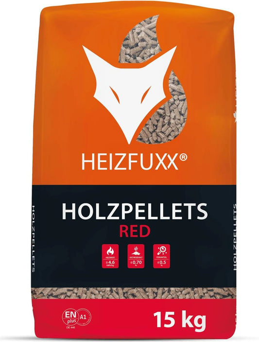 Heizfuxx Holzpellets Red 15kg x 20 Sack 300kg Palette